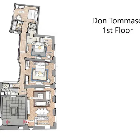 Lägenhet Don Tommaso - Dimora Degli Affreschi Florens