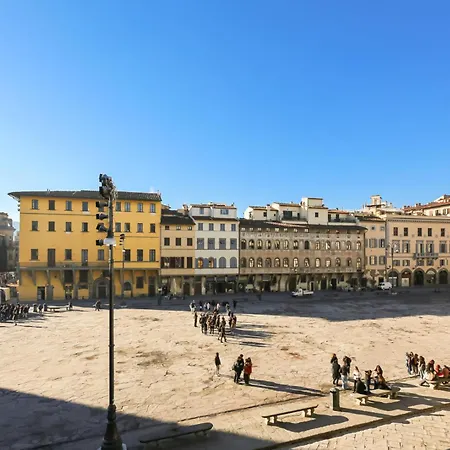 Florence- Dante's View-piazza Santa Croce In The Heart Of * Florence