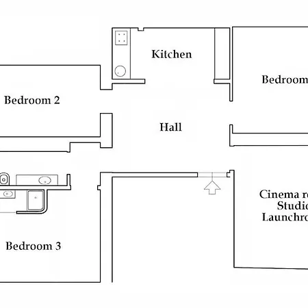 Apartment Santa Caterina Palace In Florence-3 Bedroom *