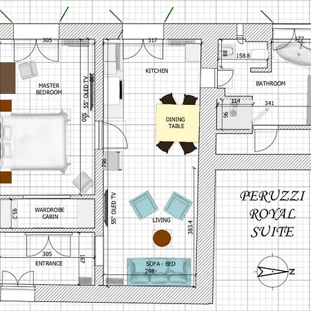 Peruzzi Royal Apartment Florenz